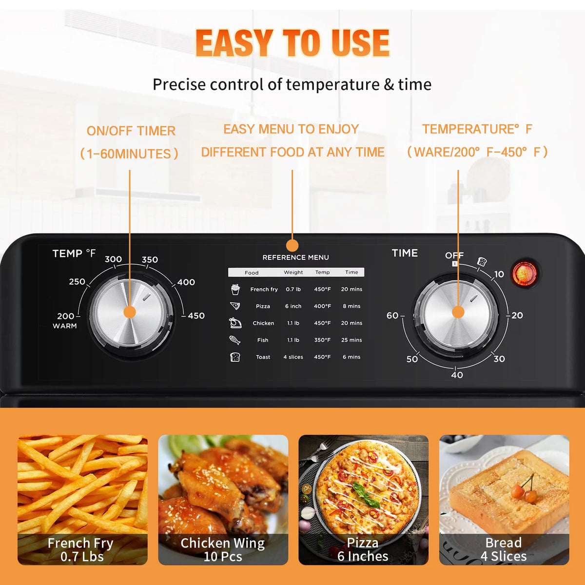10QT Air Fryer Toaster Oven E86276