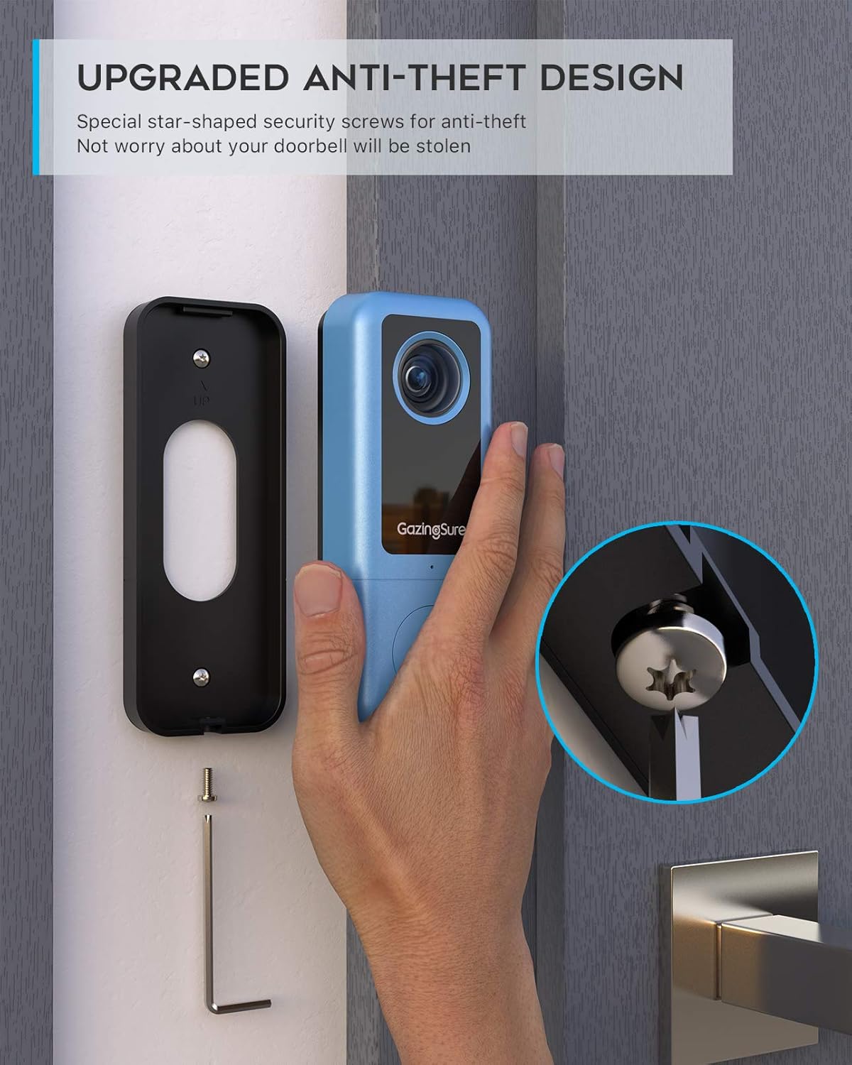 2K WiFi Video Doorbell Camera with Chime W7978