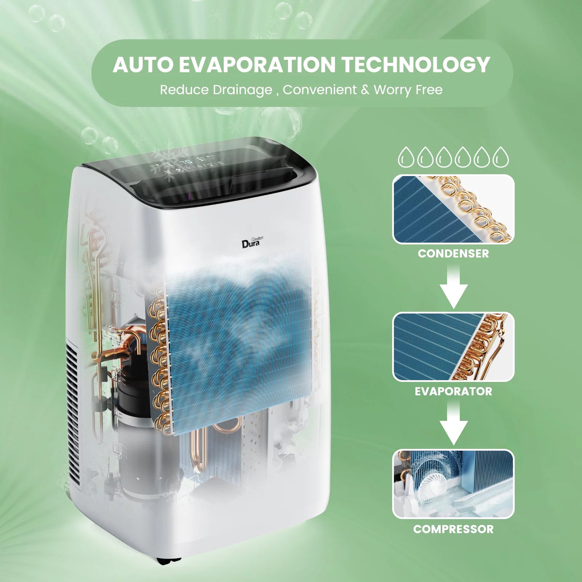 Wifi Portable Air Conditioner 8150BTU O301683