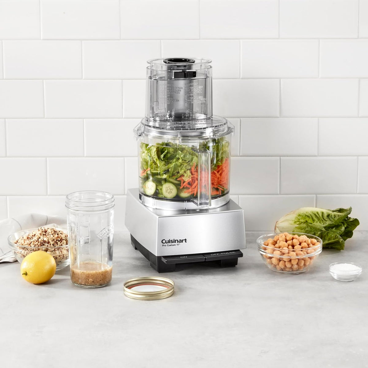 11 Cup Brushed Chrome Food Processor Q788056