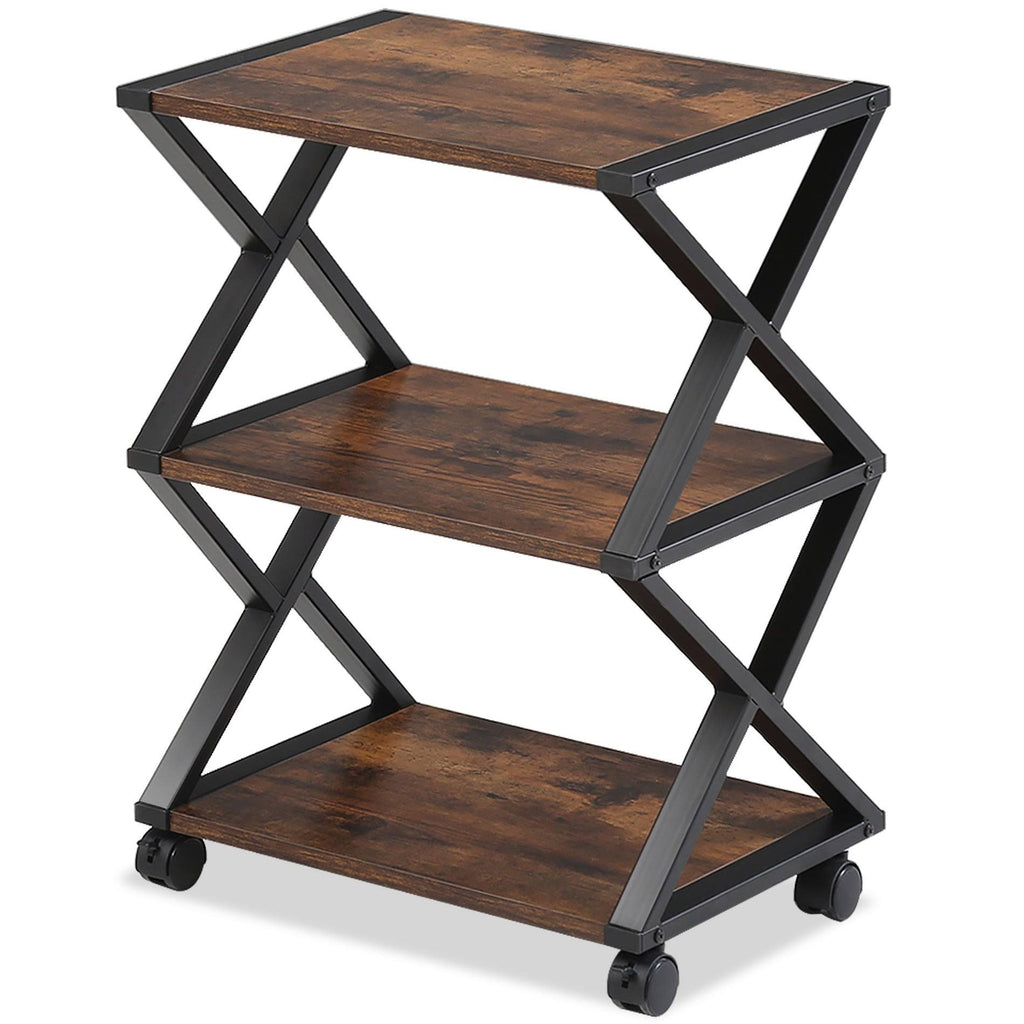 3 Tiers Wood and Metal Printer Stand E592