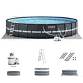 24 Feet by 52 Inch Above Ground Swimming Pool Set A929
