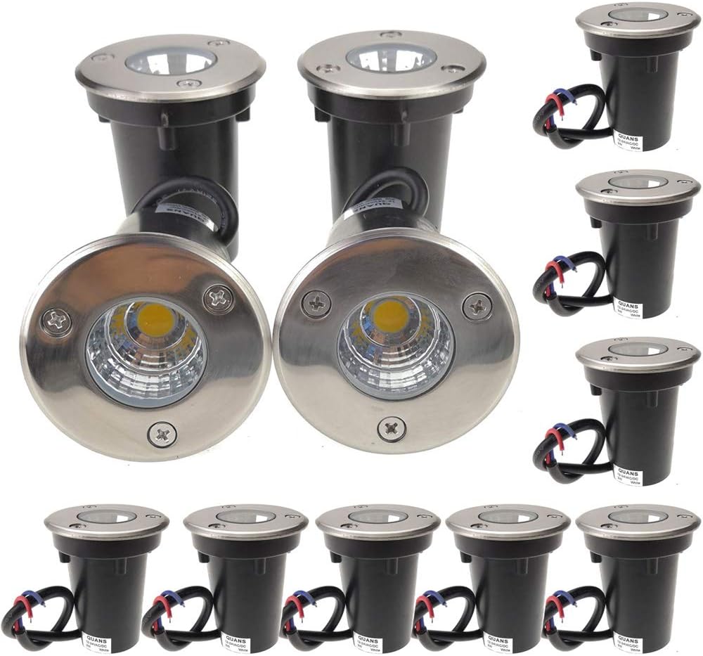 12V 24V DC AC Low Voltage Outdoor LED Light, 12 Pack R3025