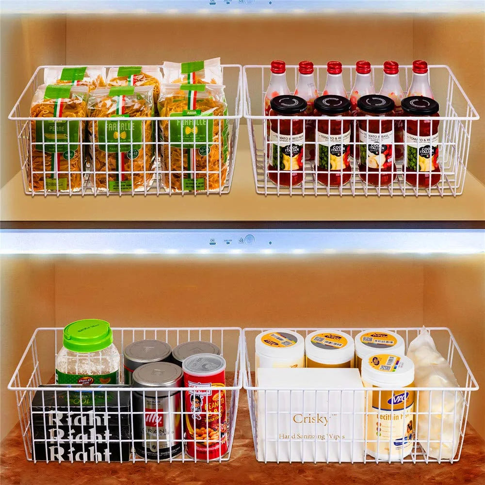 Large Wire Storage Basket for Freezer Organizer, 14"x11"x6" S900