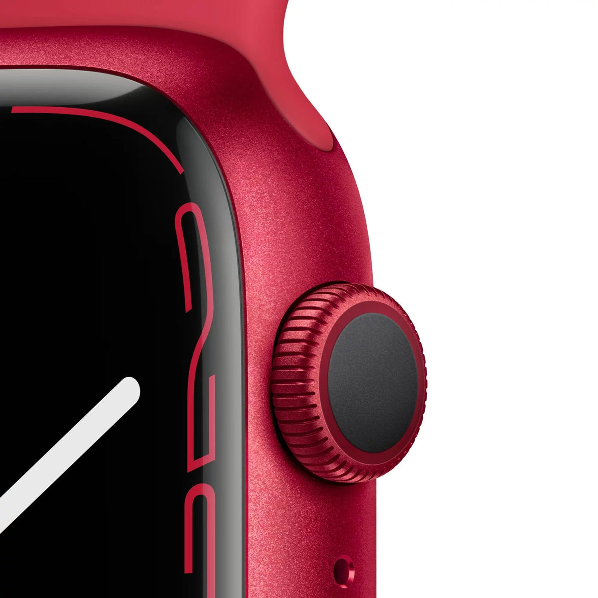 Red 45 mm Aluminum Case Smartwatch with Sport Band C34122