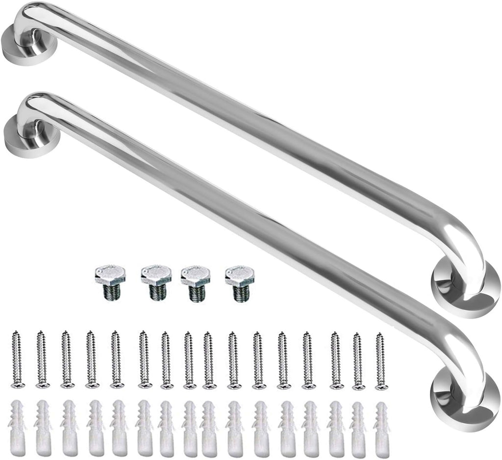 2 Pack 32 Inch Stainless Steel Shower Grab Bar Q273