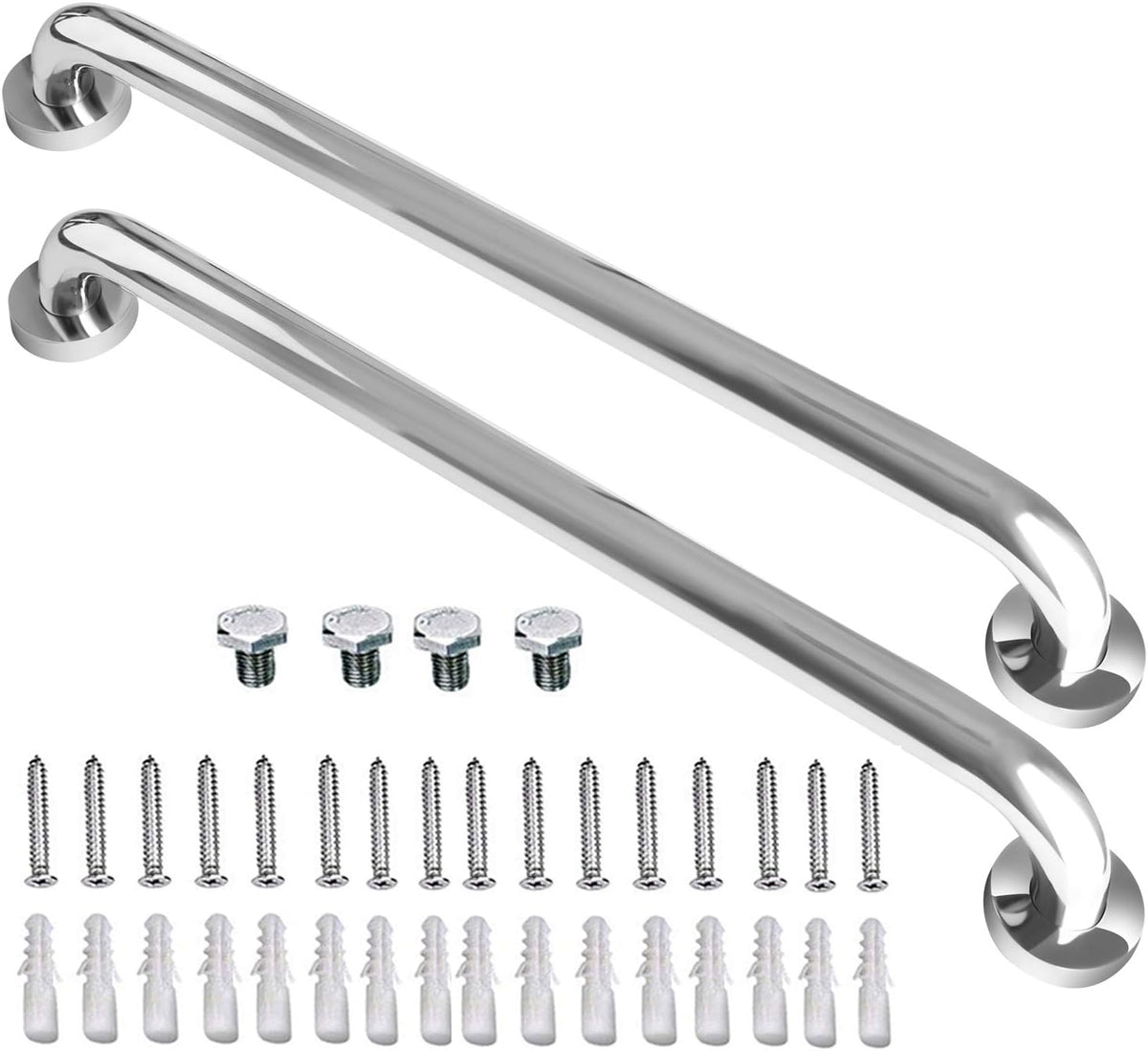 2 Pack 32 Inch Stainless Steel Shower Grab Bar Q273
