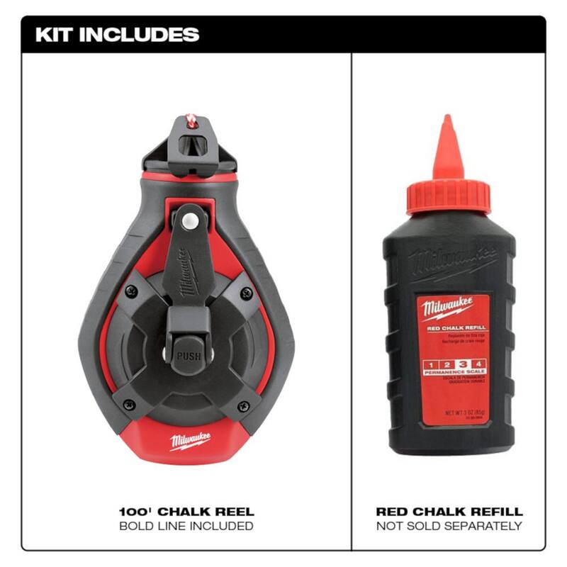 100 ft. Chalk Reel Kit with Red Chalk O411086