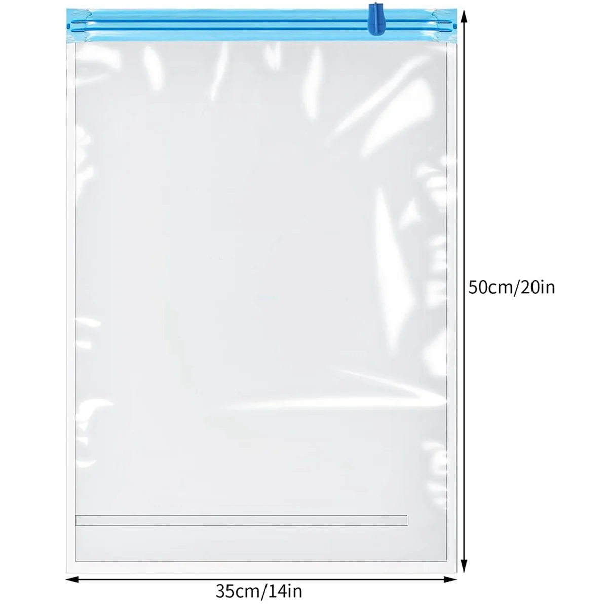 12 Pack Reusable Roll Up Compression Bags 35X50cm Medium Vacuum Storage Bags X729846