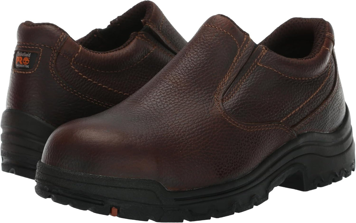 Camel Brown Alloy Safety Toe Slip On Work Shoe W46584