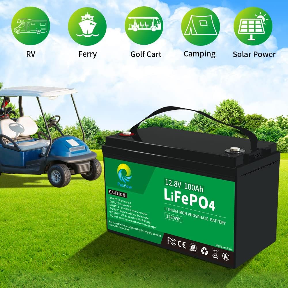 12V 100Ah LiFePO4 Deep Cycle Rechargeable Lithium Battery M35749