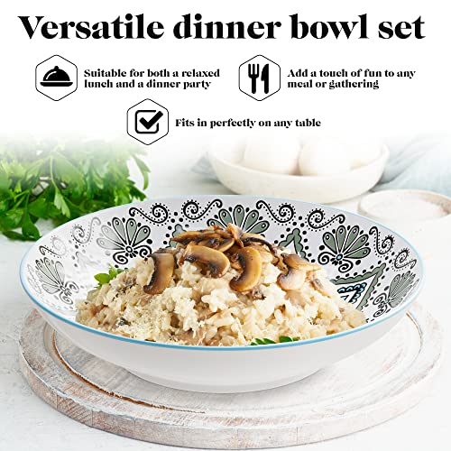 Set of 4 Large 9-inch Pasta Bowls S374062