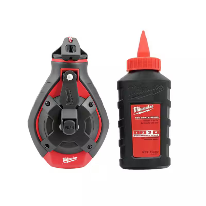 100 ft. Chalk Reel Kit with Red Chalk O411086