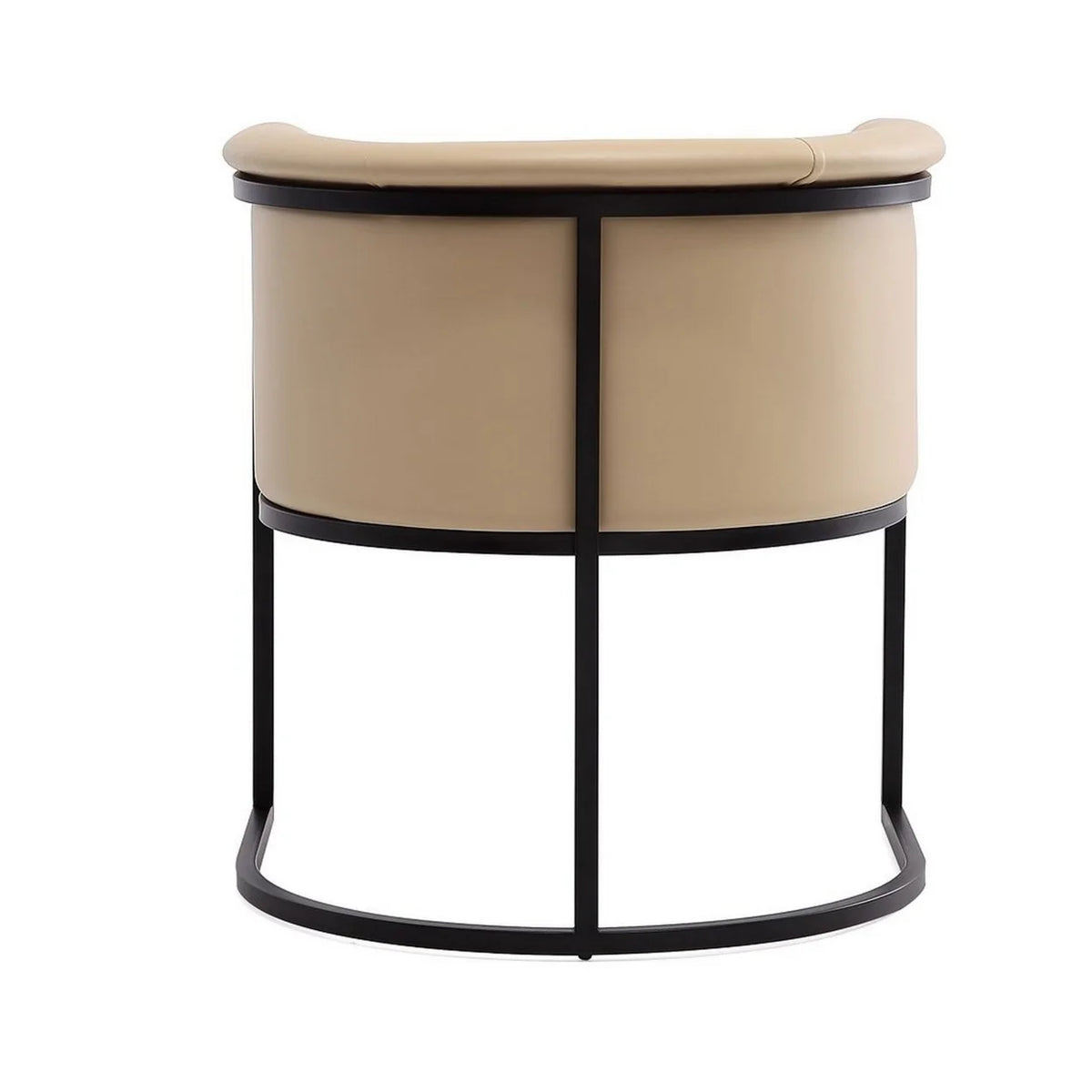 Tan and Black Faux Leather Dining Chair (Set of 2) F40326
