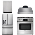 36 Gas Range, Range Hood, Refrigerator with Water and Ice Dispenser, Dishwasher V1156