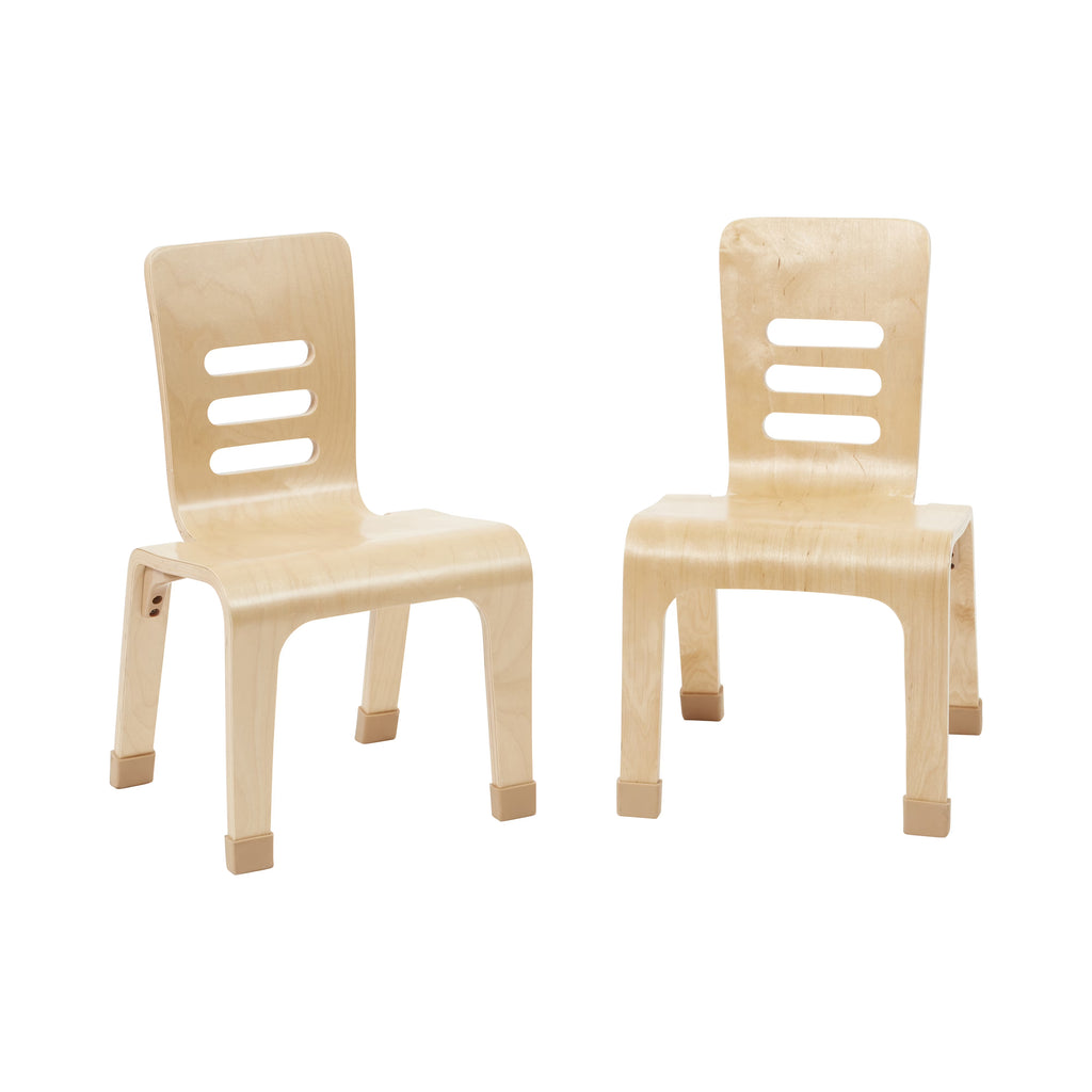 Bentwood Chair, 12in Seat Height, Natural, 2-Pack E82278