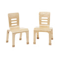 Bentwood Chair, 12in Seat Height, Natural, 2-Pack E82278