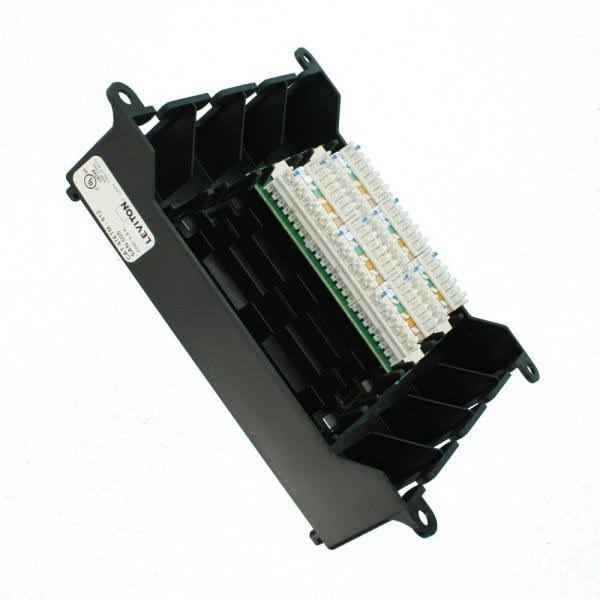 Patch Panel - CAT 6 - RJ-45 X 12 - Black ABS plastic - 12 ports B25082