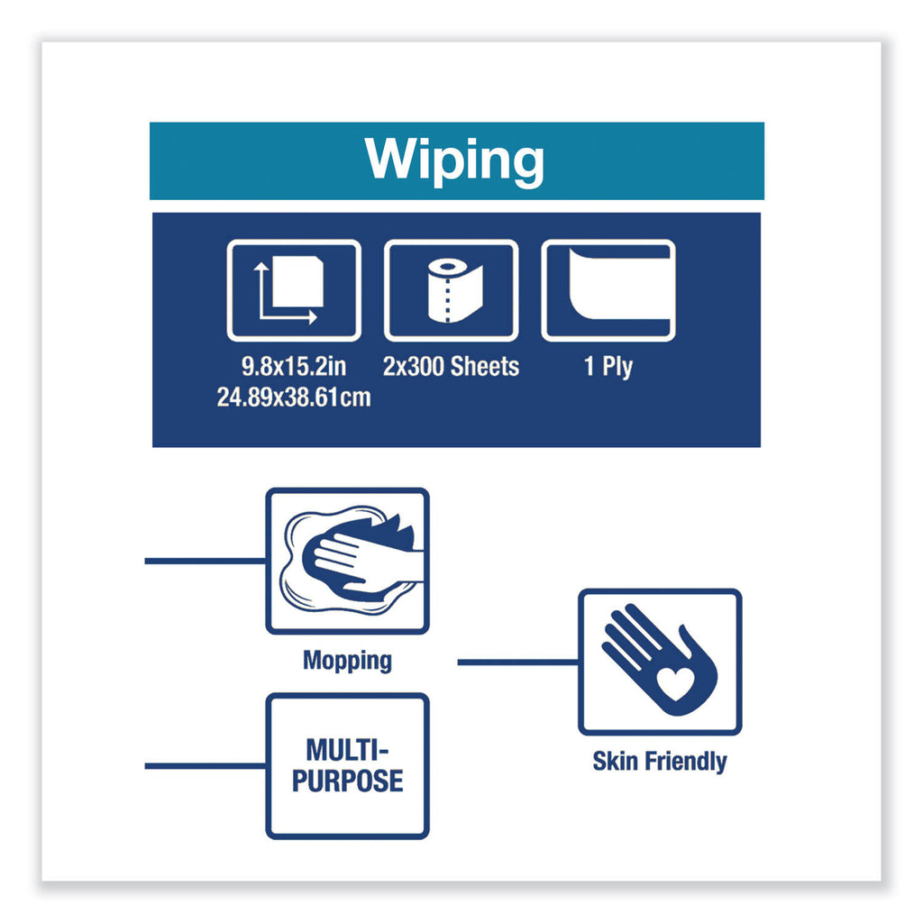 White Paper Wiper 9.8 x 15.2 2 Rolls J792021