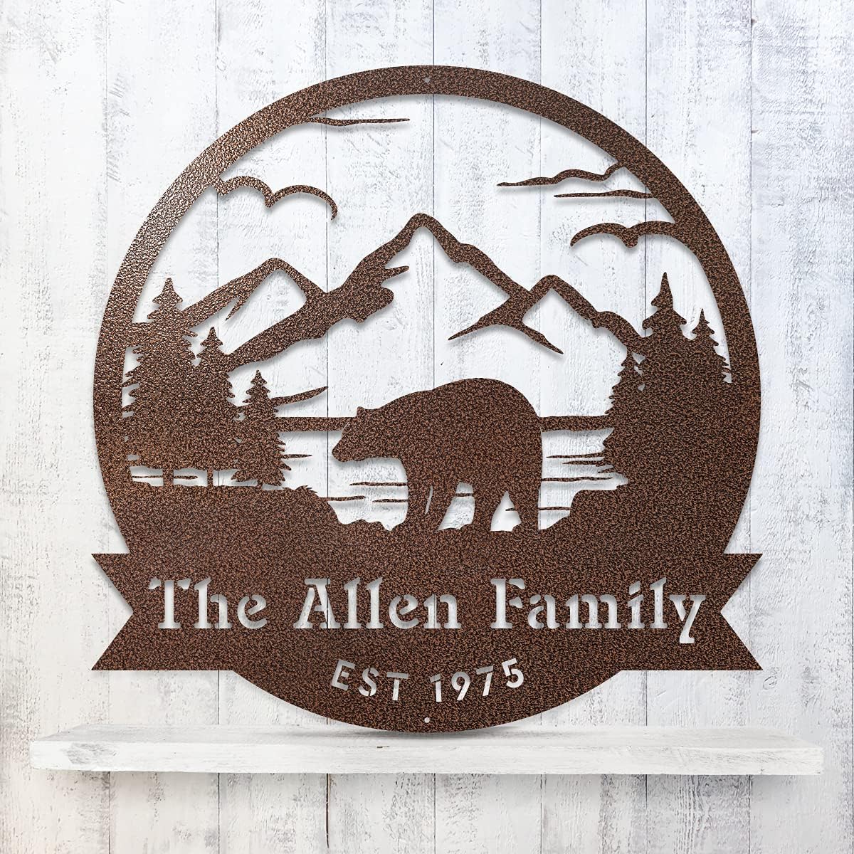 Custom Metal Décor Personalized Steel Sign (Rust, 18) Z601937