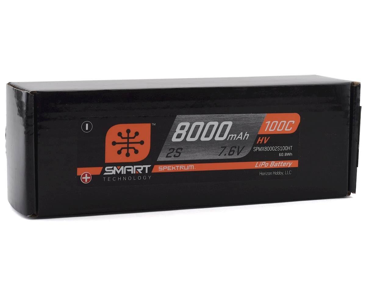8000mAh 2S 7.6V 100C Smart HV Lipo Case 5mm Tubes S1626