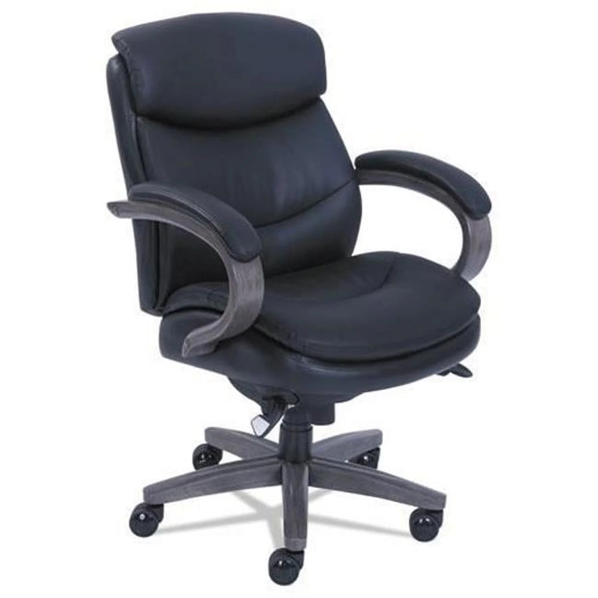 Black Mid-Back Wood Executive Chair F805762