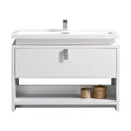 48 in. High Gloss White Modern Bathroom Vanity V639