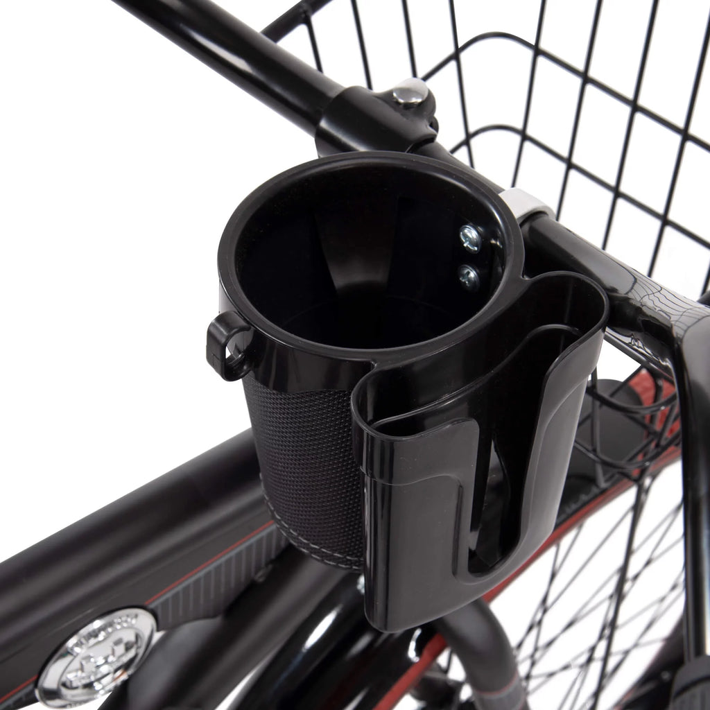 26" Matte Black Cruiser Bike J771334