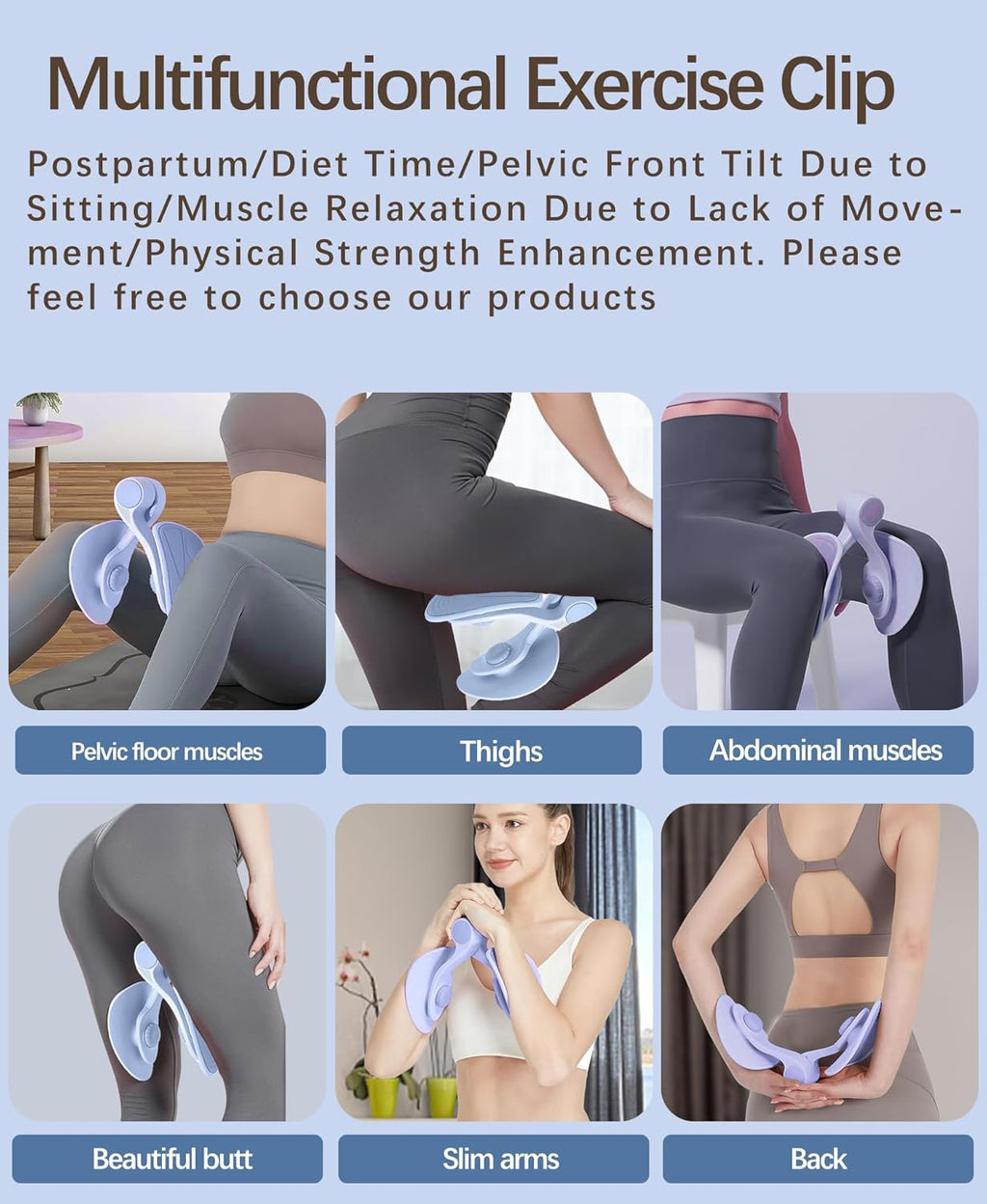 Leg Press Machine Thigh Master Hip Trainer Kegel Exerciser Pelvic Floor Trainer Q363864