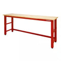 8 ft. Adjustable Height Solid Wood Top Workbench A651020