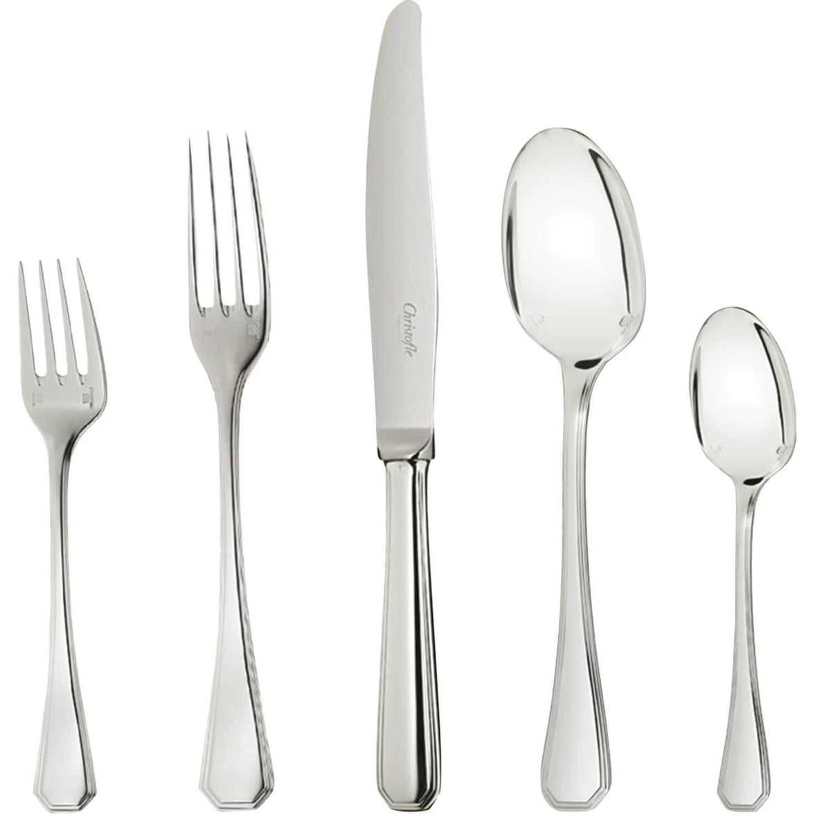 Silver Plated 5-Piece Dinner Setting U40670