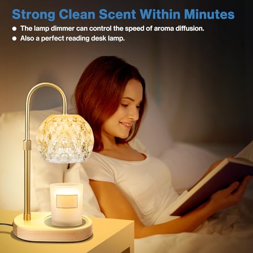 Adjustable Height Dimmable Candle Warmer Lamp with 2 Bulbs Timer P709