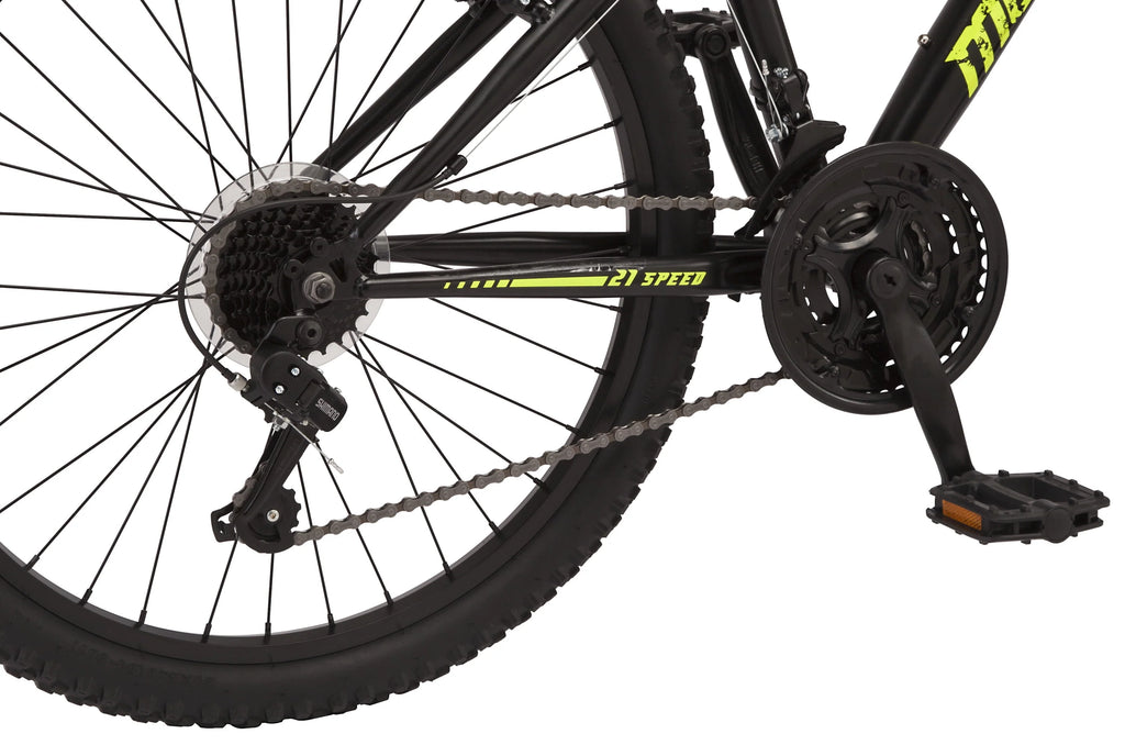 24-in. Mountain Bike, Black and Yellow, 21 Speeds M703870