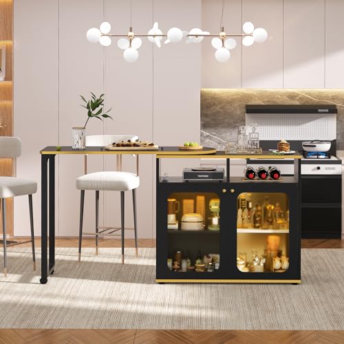White Oak 59" Dining Table with LED Light E610999