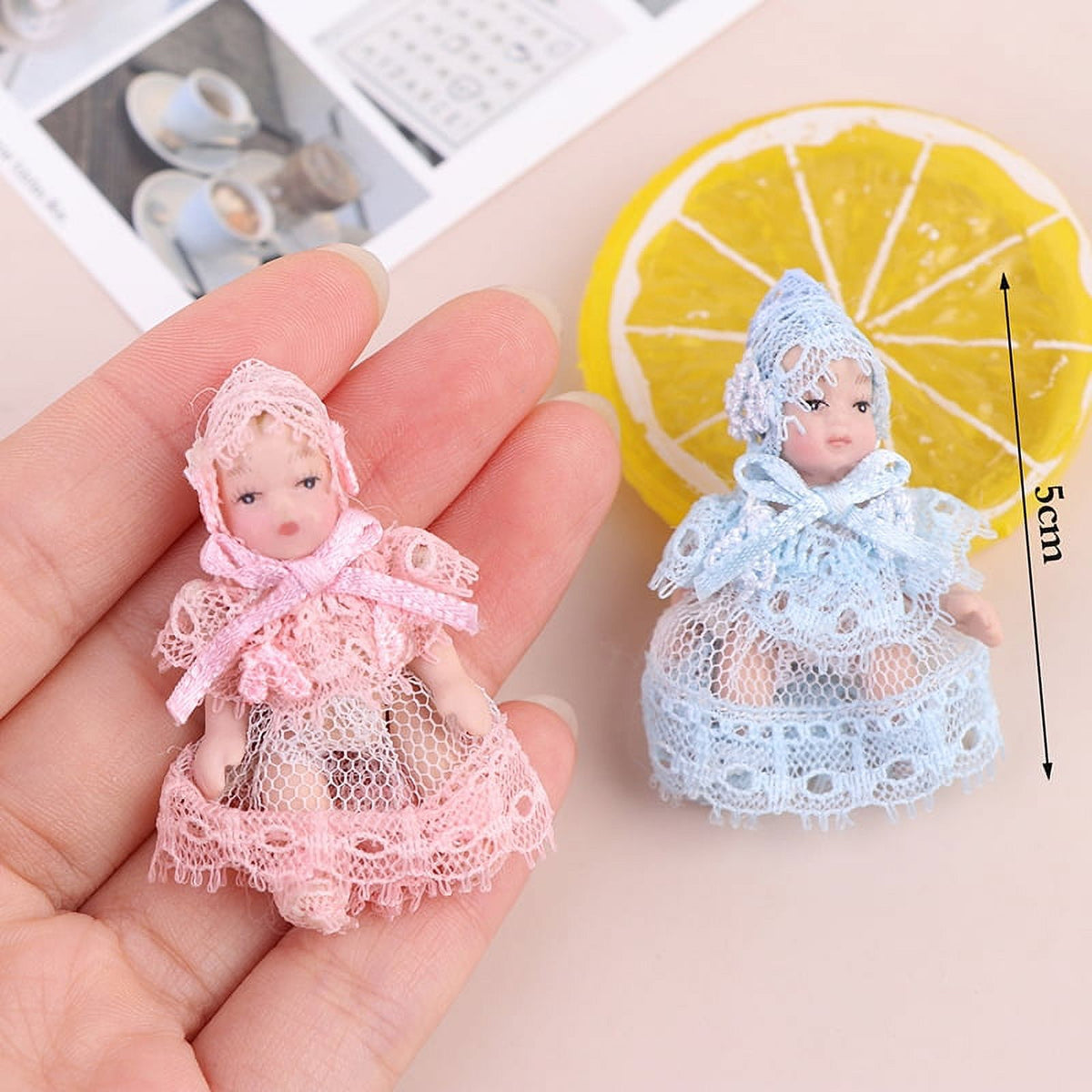 1:12 Dollhouse Miniature Baby Doll People Model Body Joints Moveable Doll R22357