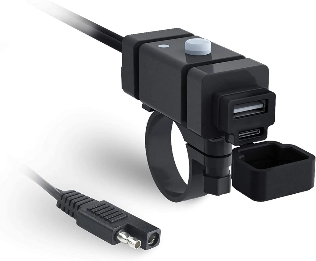 18W SAE to USB-C Motorcycle Phone Charger V892759