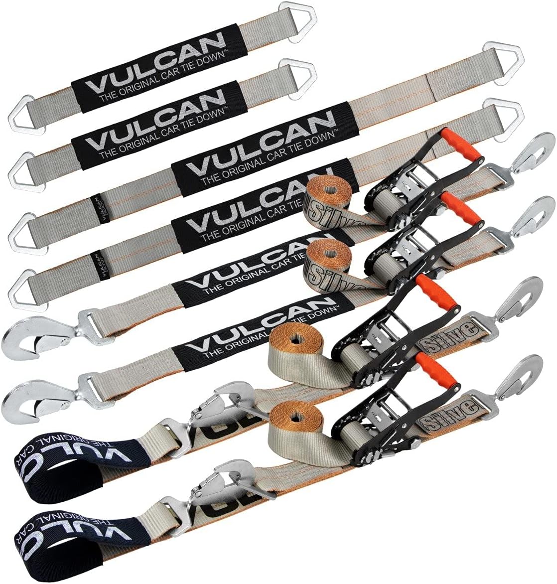 Axle Tie Down Kit with 22 Axle Straps, 36 Axle Straps, 96 Snap Hook Ratchet Straps and 112 Axle Tie Down Combination Straps U58548