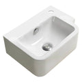 17.5 in. Rectangle Wall Mount White Vessel J470