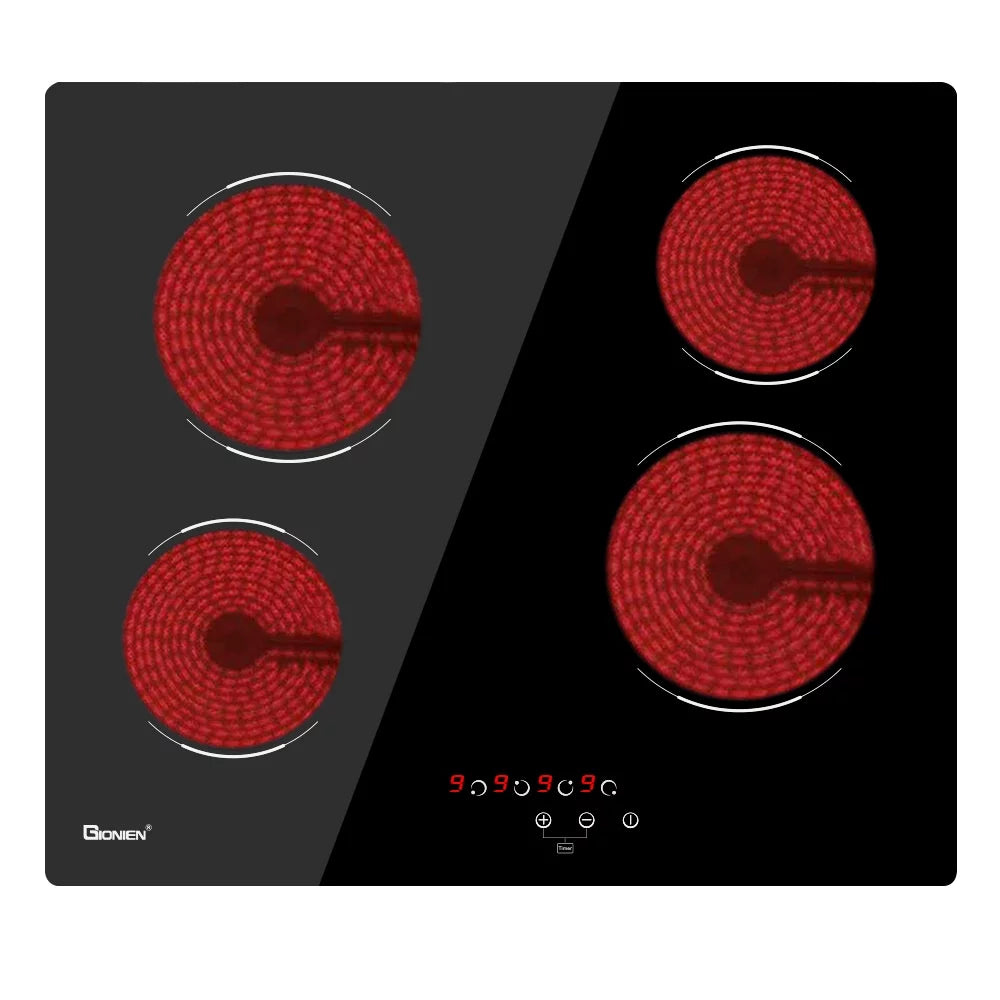2 Burner Electric Cooktop, 12 Inch Ceramic Cooktop, 3000W O24759
