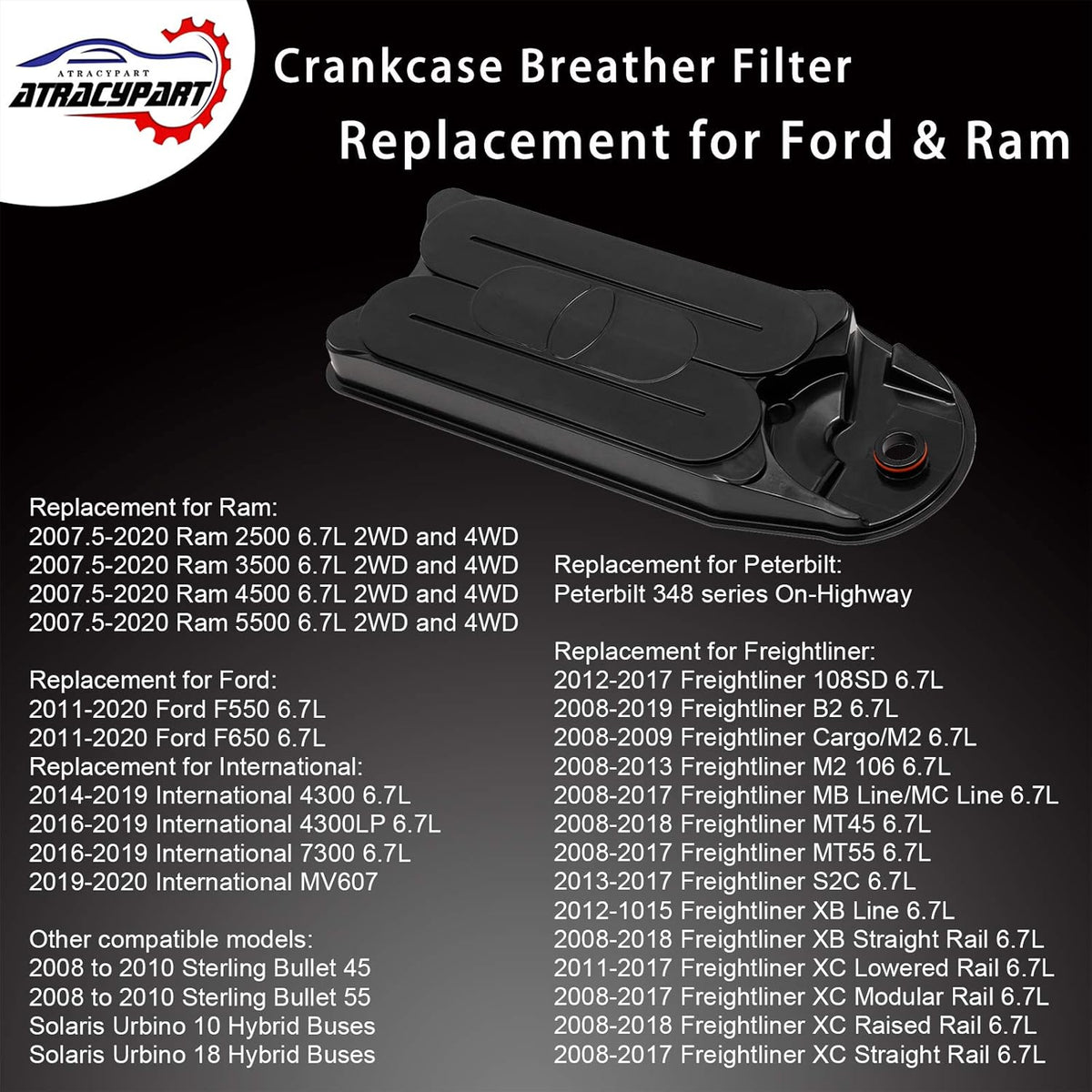 CCV Filter Breather Vent Element Pack of 2 C661623