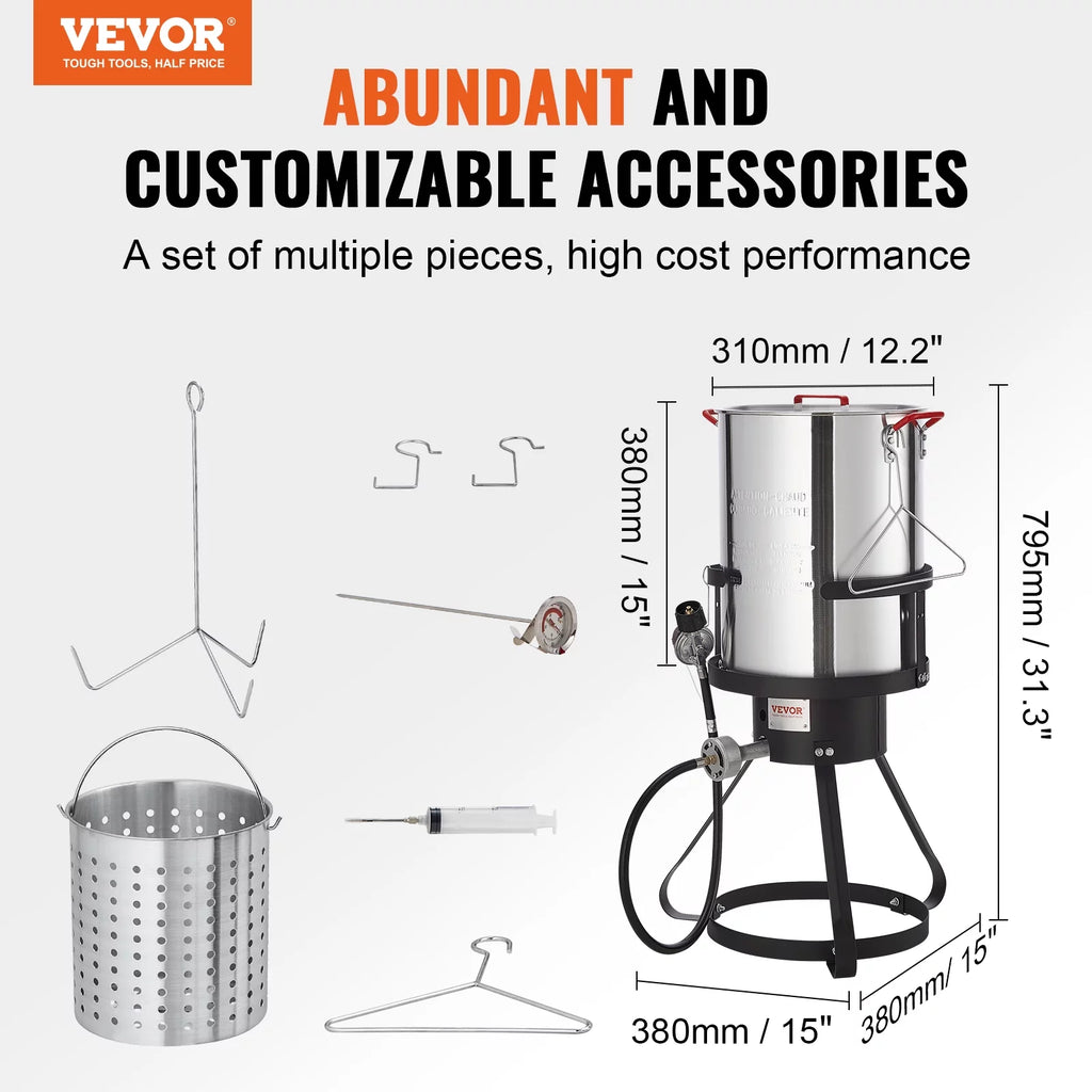 30 Qt Aluminum Propane Turkey Fryer Kit X20017