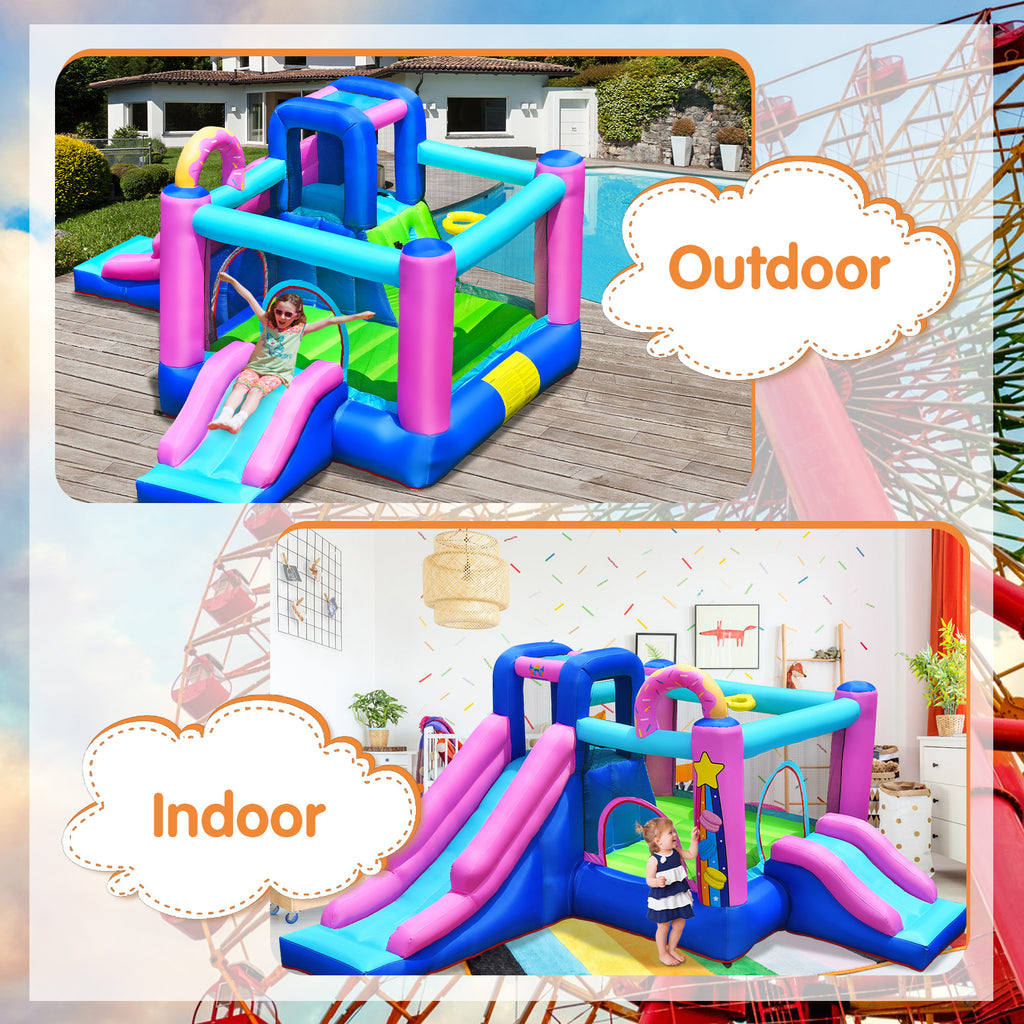 Inflatable Bounce Castle with Dual Slides J5446
