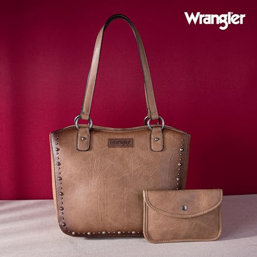 Retro Studded Western Hobo Handbag And Wallet Set H65636