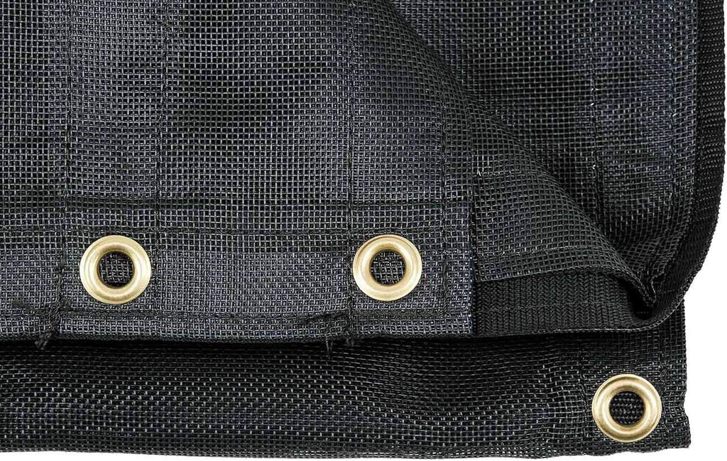 7' x 20' Vinyl Coated Mesh Tarps Cover with Double Pocket B72476