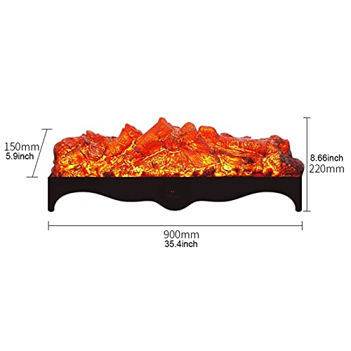 Retro Black Electric Fireplace Insert R237694