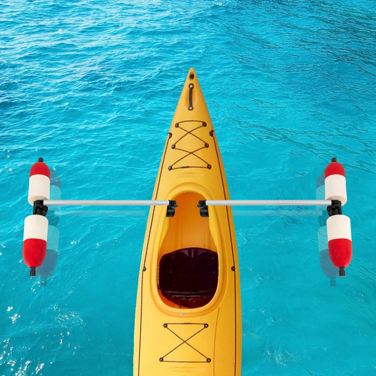 Kayak Canoe PVC Aluminum Stabilizer System Outrigger Arms Fishing Kit K566