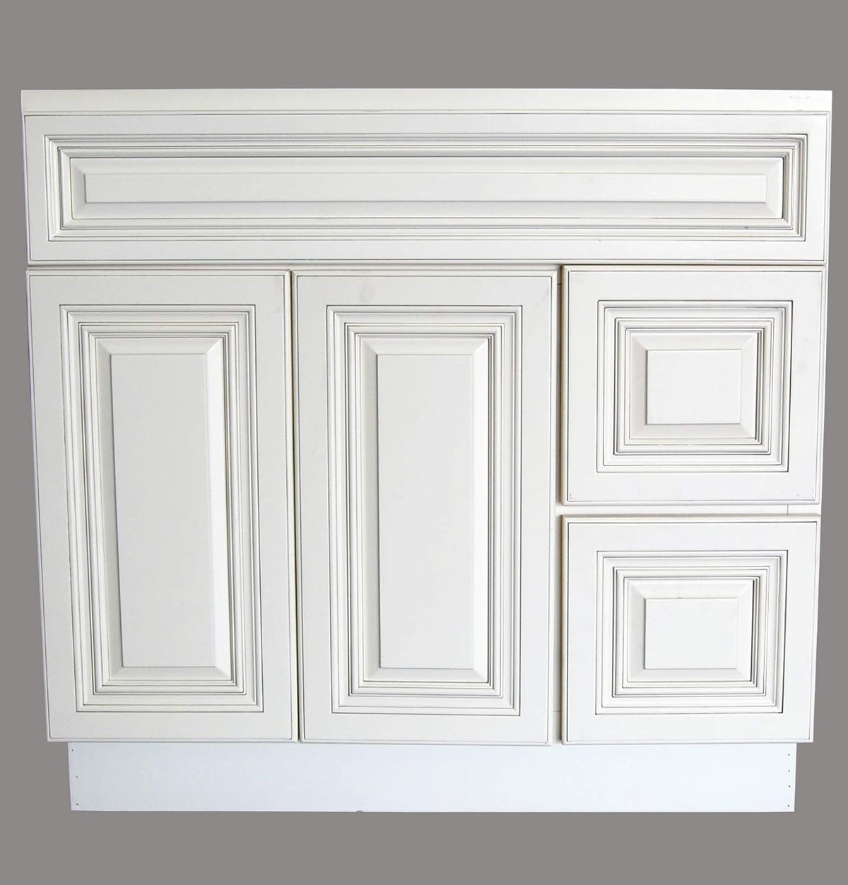 White Single-sink Bathroom Vanity Base Cabinet 36 Wide x 21 Deep Y72758