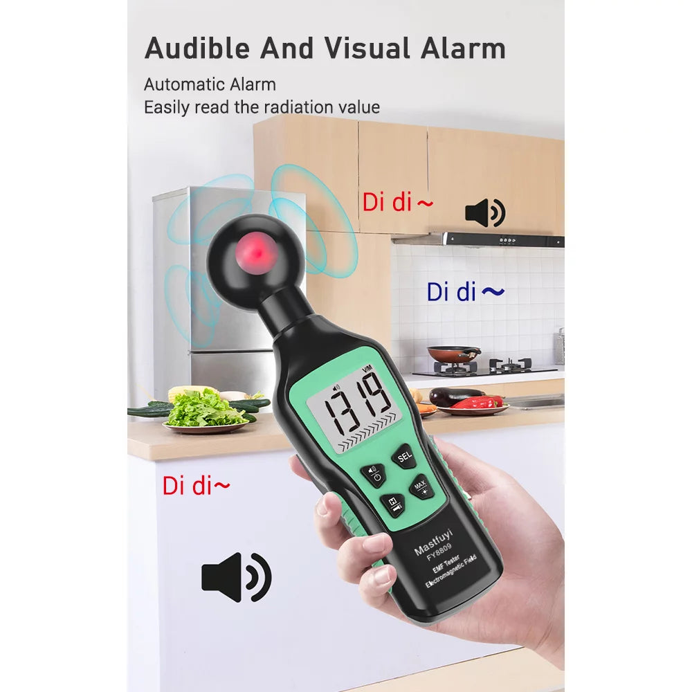 Digital Electromagnetic Field Tester Hand-held EMF Meter with LCD Display N66612