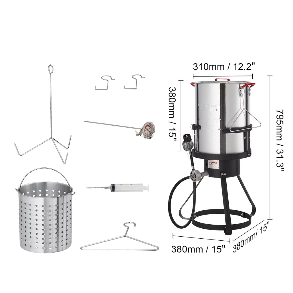 30 Qt Aluminum Propane Turkey Fryer Kit X20017