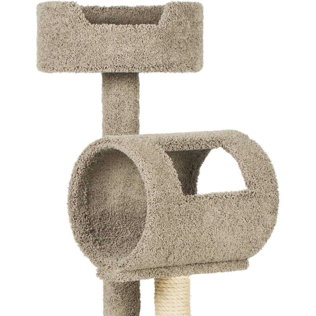 69-in Real Carpet Wooden Cat Tree F5136